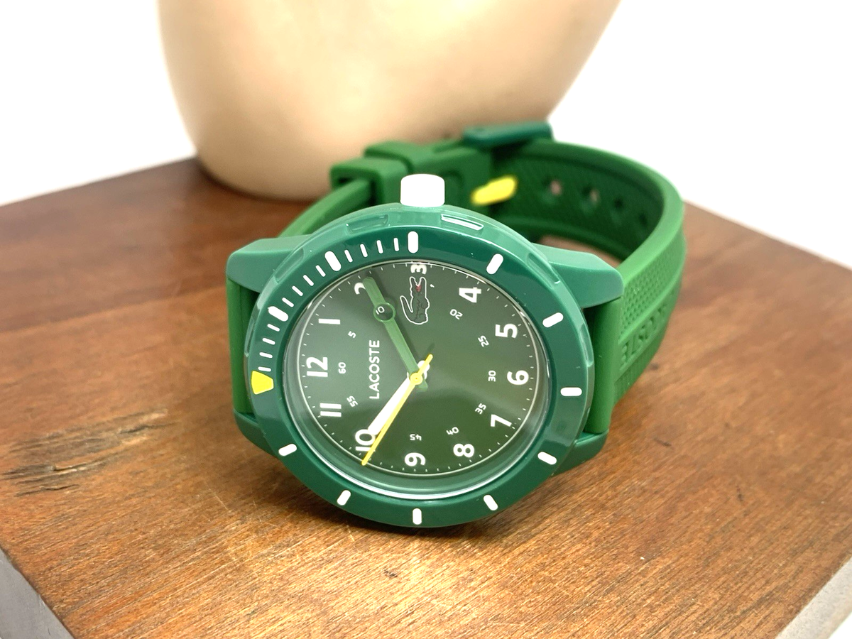 Lacoste Womens Kids Watch 2030052 Quartz Mini Tennis Green Dial Rubber Band 35mm Amazon.com: Lacoste Mini Tennis Kids main image 2