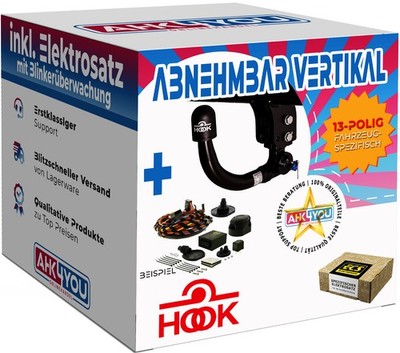 HOOK AHK für Ford C-Max / Grand 10-19 vert. + 13-pol ECS ES SPEZ