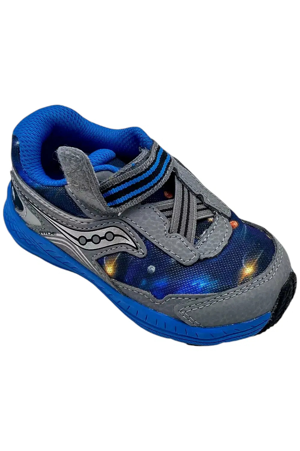 Saucony Toddler Boys Ride 10 Jr Sneaker Grey/Blue/Space