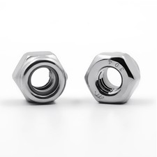 WEGOUP 1/4"-20 Stainless Steel Lock Nuts, 28 Pack 28 Pack, Silver