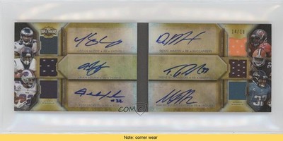 2012 Topps Triple Threads Gold 14/18 LeSean McCoy Arian Foster Auto READ c7e