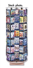 BIG Revolving Greeting Card Display Rack 4 Racks in One 6' Tall