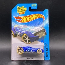 Hot Wheels Treasure Hunt Space Team Rocketfire HW City Blue Collectible Toy
