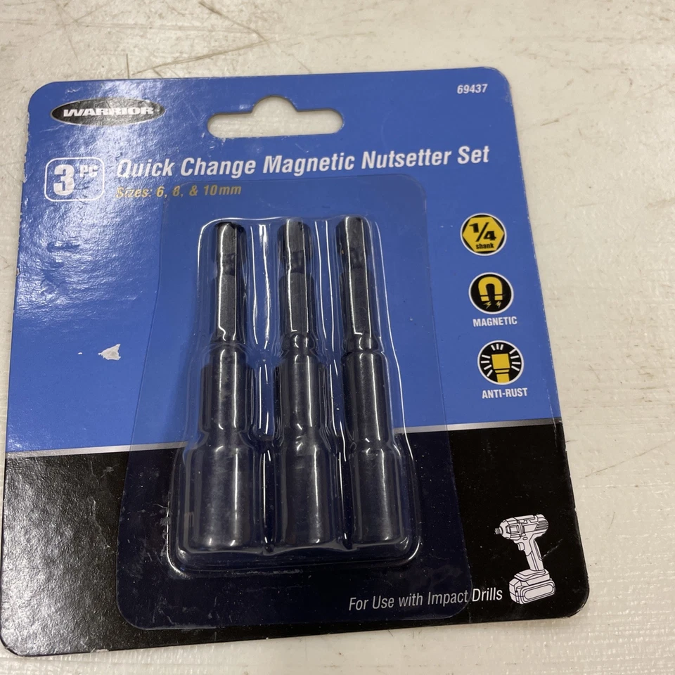 Warrior 3 pc Quick Change Magnetic Nut Setter - Image 3 of 4
