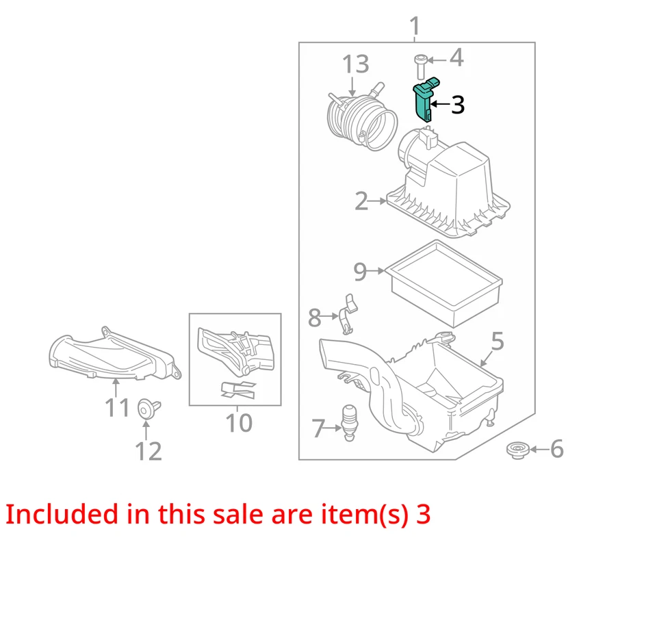 2013-2020 Ford Fusion Mass Air Flow Meter Maf EVSFE - Image 3 of 4