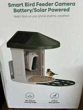 New Smart Bird Feeder with AI Camera Solar Panel Identify Birds Species