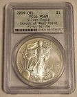 2014-W American Silver Eagle ASE First Strike PCGS MS69 OGH DOILY RARE HOLDER