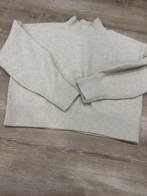 & other Stories NEW Mock Neck Sweater Beige Large NWT GORGEOUS