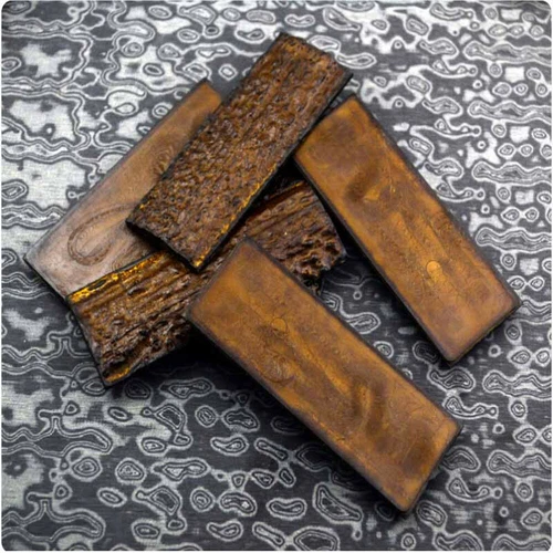 2X Deer Antler Knife Handle Scales DIY Material Slabs POM Resin Sword Making US