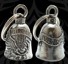 Live To Ride Eagle GUARDIAN BELL FITS ANY HARLEY-DAVIDSON MOTORCYCLE