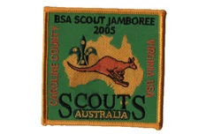 2005 Jamboree Australia Contingent JSP Yellow Bdr (AR284)