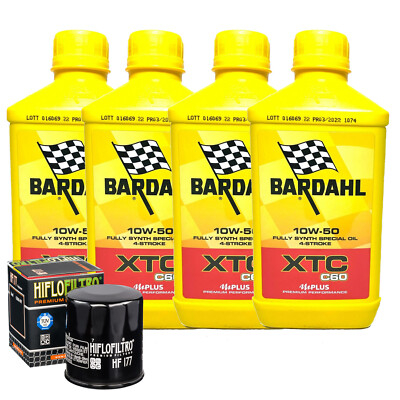 Set Service Bardahl Öl XTC 10W50+ Filter Für Buell 500 Blast � 2002>2009