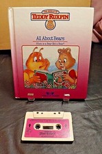 TEDDY RUXPIN BOOK/TAPE ALL ABOUT BEARS WORKS WORLDS OF WONDER