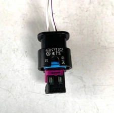 NEW OEM GENUINE 2 Pin Flat Connector Pigtail Plug For VW AUDI 4F0973702