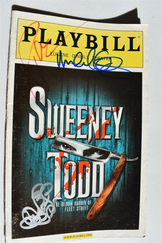 PATTI LUPONE MICHAEL CERVERIS MARK JACOBY SWEENEY TODD SIGNED Broadway Playbill