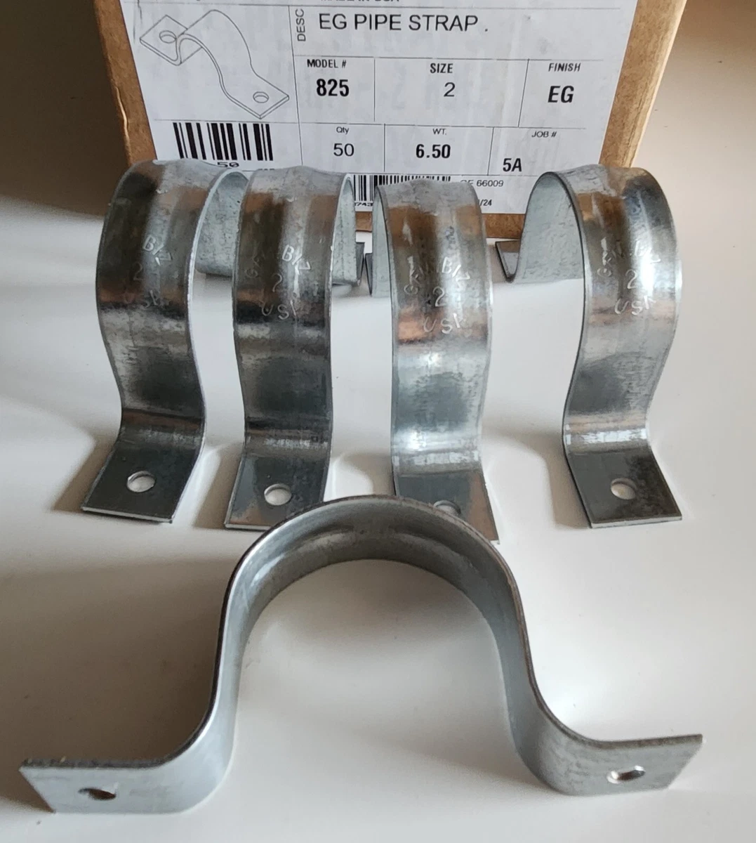 Fascette Rigide Per Tubi M25 (1/2") In Acciaio Inox – Confezione Da 30 Pezzi Con Staffa A U A 2 Fori