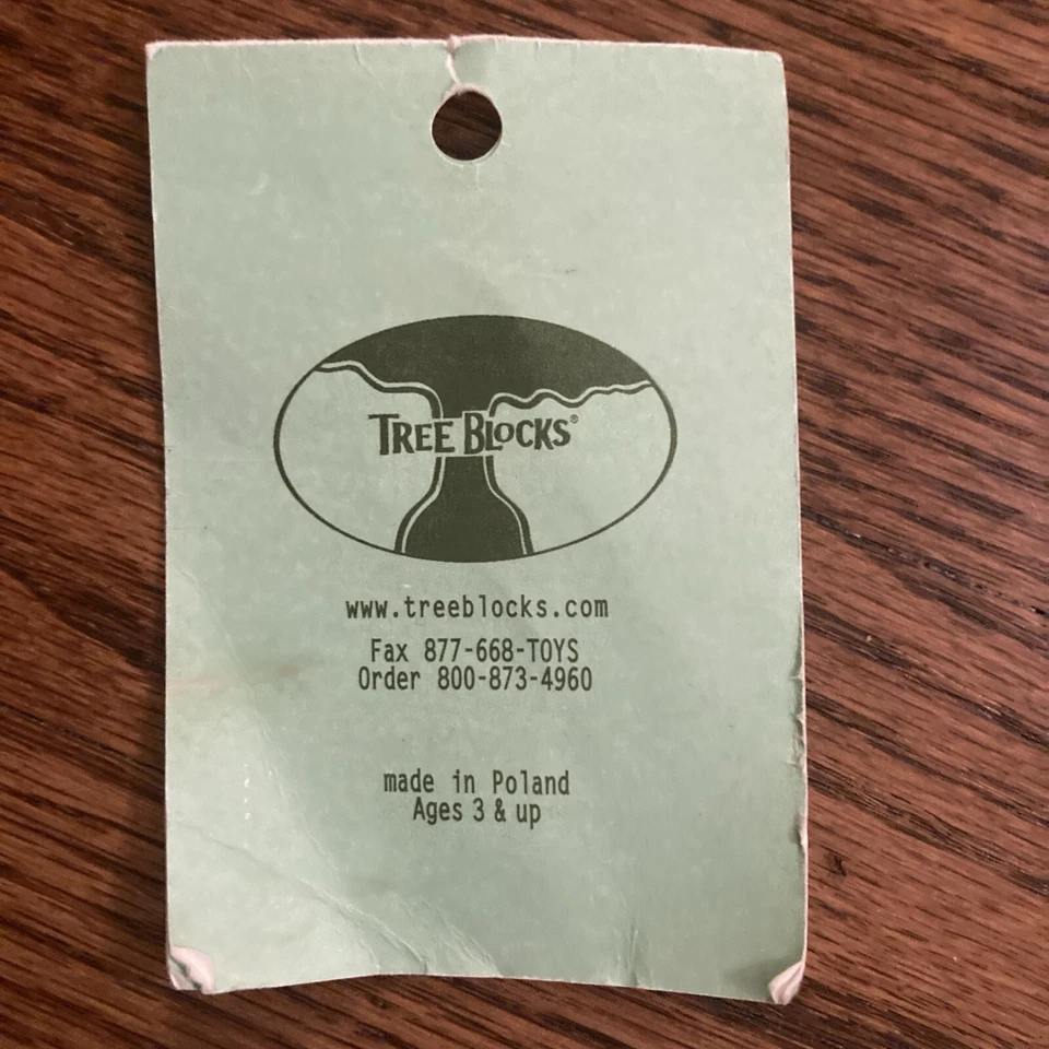 Wooden Tree Blocks w/Bark 30 Piece Math Real Wood Building Block Set - Image 2 of 4