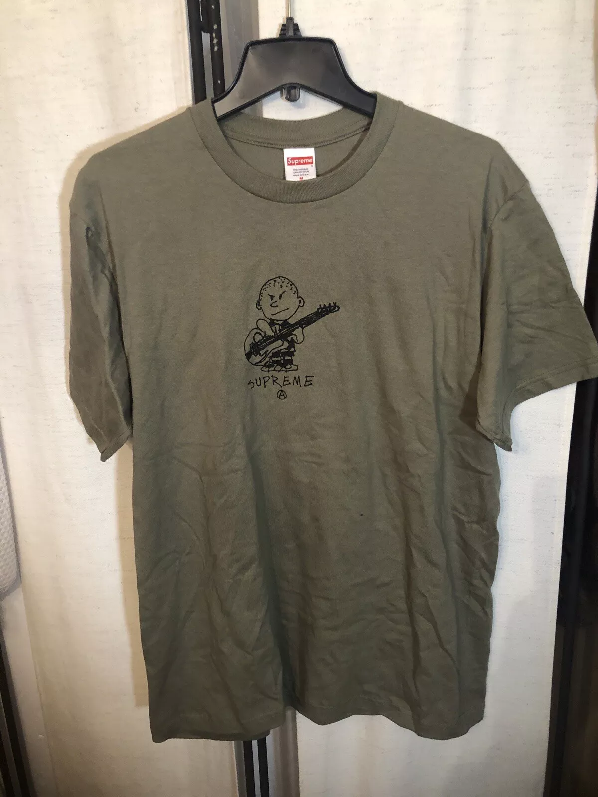 Tee shirt Supreme Rocker « Light Olive », taille M col rond manches courtes