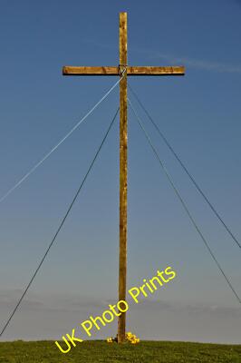 Foto 6x4 Sedgemoor: Brent Knoll Kreuz Brent Knoll\/ST3350 A Kreuz auf th c2015