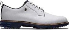 FootJoy Dryjoys Premiere Series Field Golf Shoes - White/Navy 54396 BLEMS