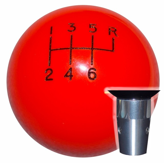 Orange 6 Speed Non Threaded Shift Knob Kit U.S. Made eBay