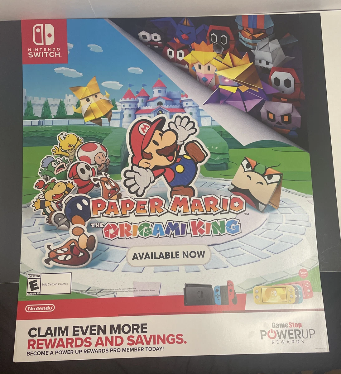 Nintendo Switch Paper Mario Origami King Video Game Advertising