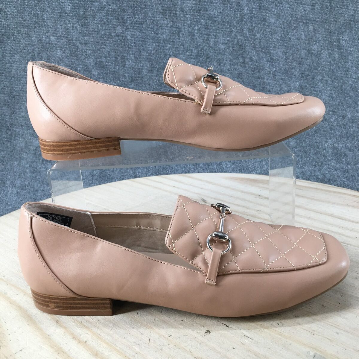 【INCHANT ME】Simple Square Flat Loafers Jones New York Shoes Womens 9.5 M Finan Square Toe Loafers