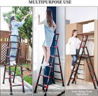 1.7M A-frame Folding Step Aluminium Telescopic Ladder 5+6 Steps Multi-Purpose UK