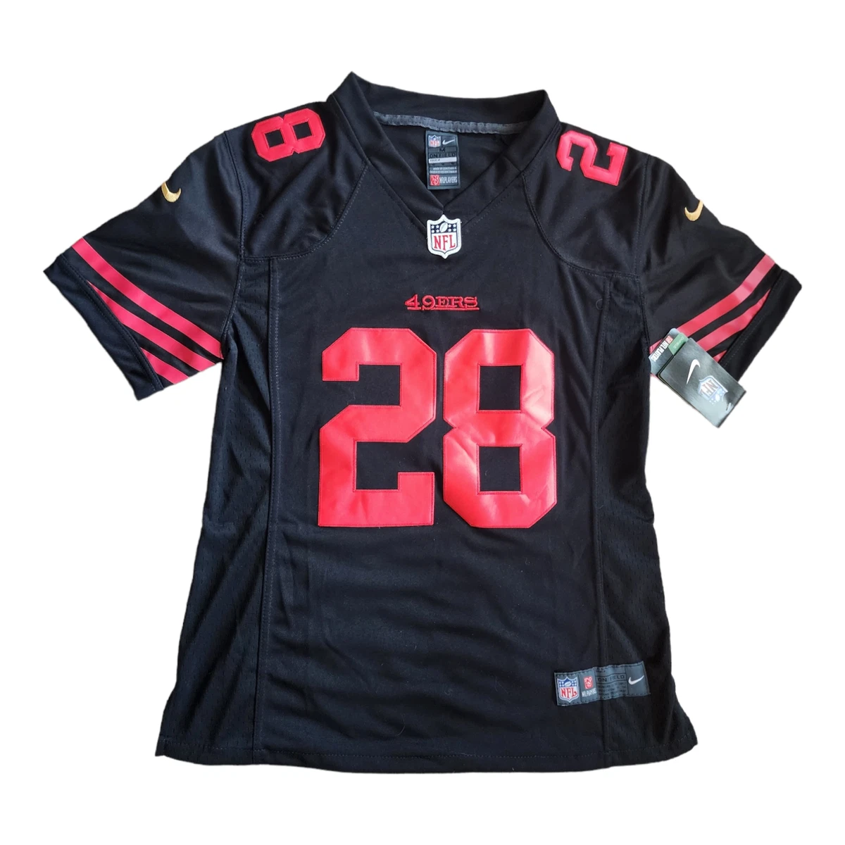 NFL San Francisco 49ers Carlos Hyde #28 Nike Football Jersey Women's Size:  M NWT