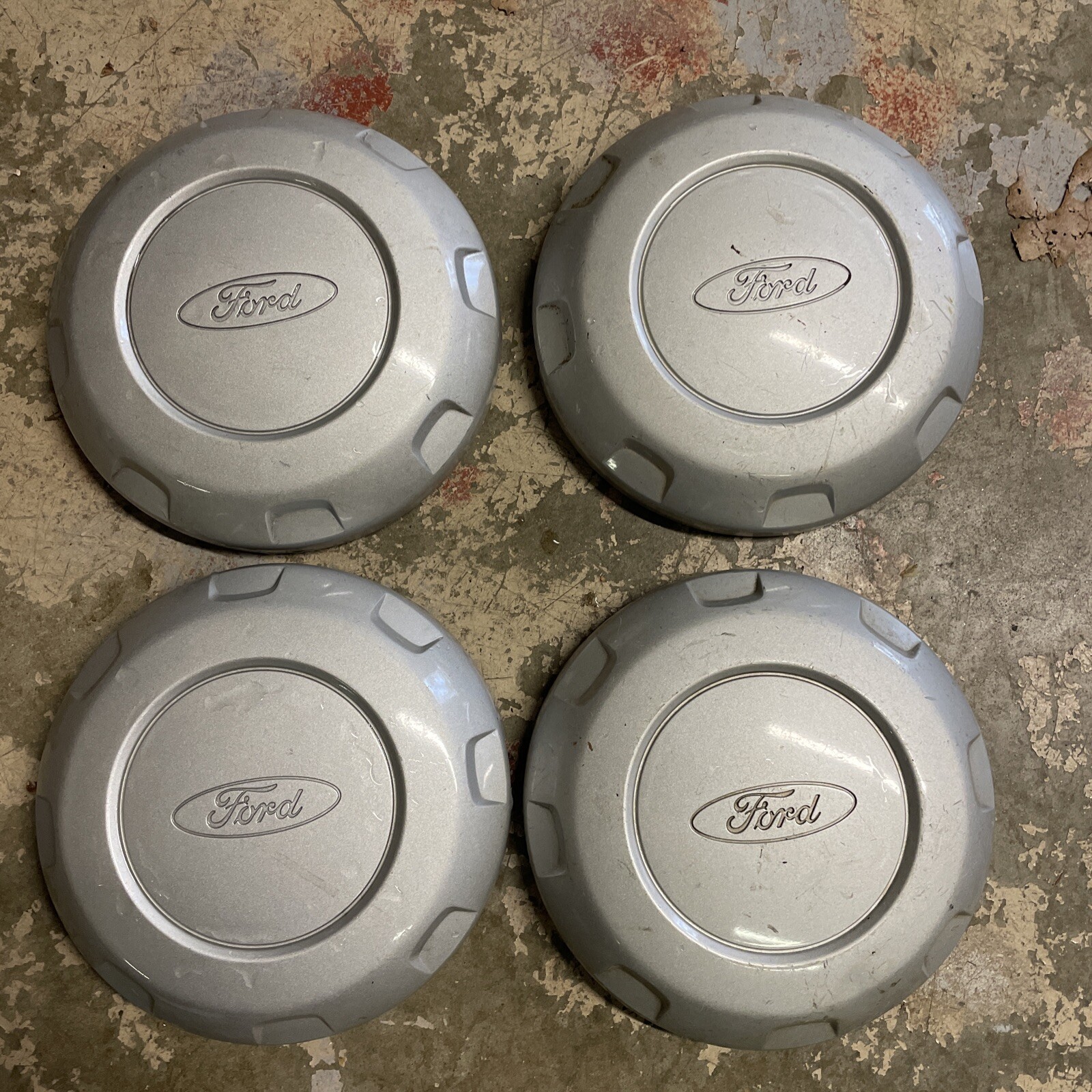 Set of (4) OEM 20042019 Ford F150 Silver Center Caps 6 Lug FL341A096