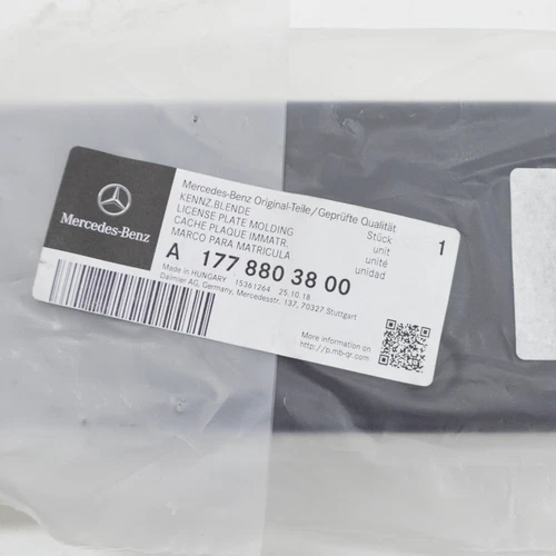 NEU MERCEDES-BENZ A W177 KENNZEICHENHALTER FÜR STOßSTANGE VORNE, A1778803800 - Bild 9 von 10