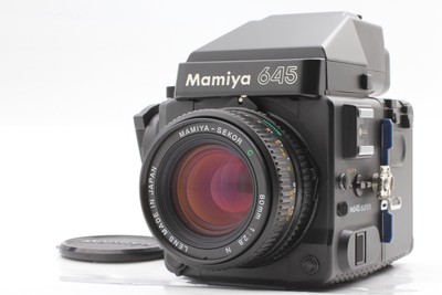 [ Near MINT ] Mamiya 645 Super EXTRA AE Prism Finder w/ 80mm F2.8 N Lens JAPAN