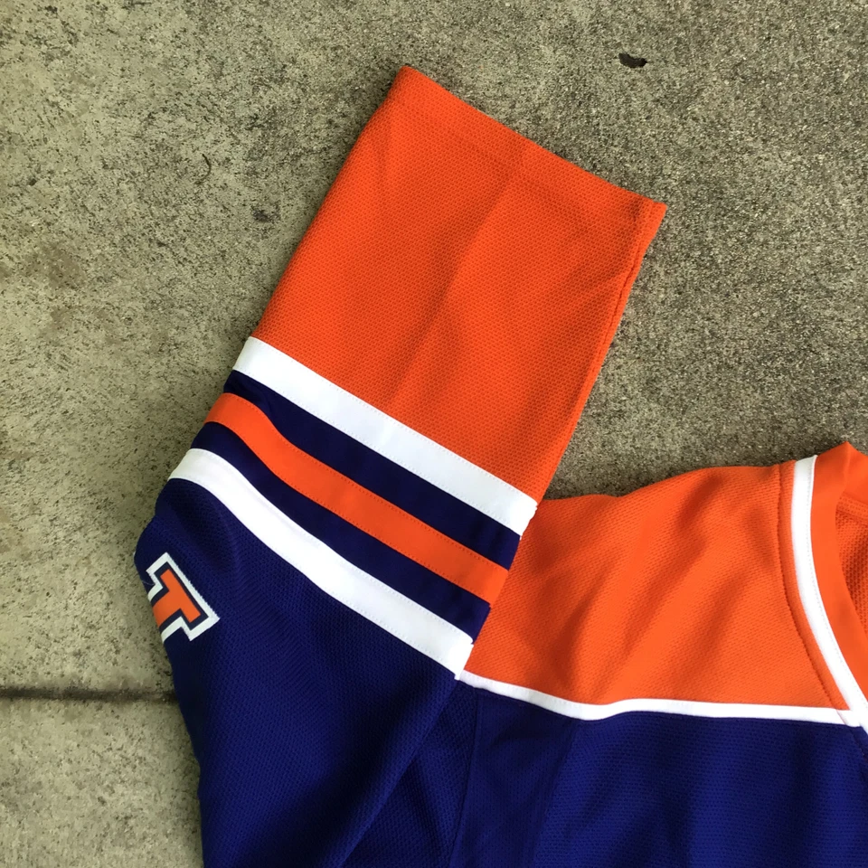 Camiseta Reebok Edmonton Jordan Eberle Oilers NHL azul hóquei feminina 2XL #14 - Imagem 2 de 4