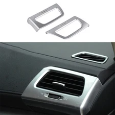 Matte Silver Console L&R Air Outlet Vent Trim Fit For Honda CRV CR-V 2012-2016