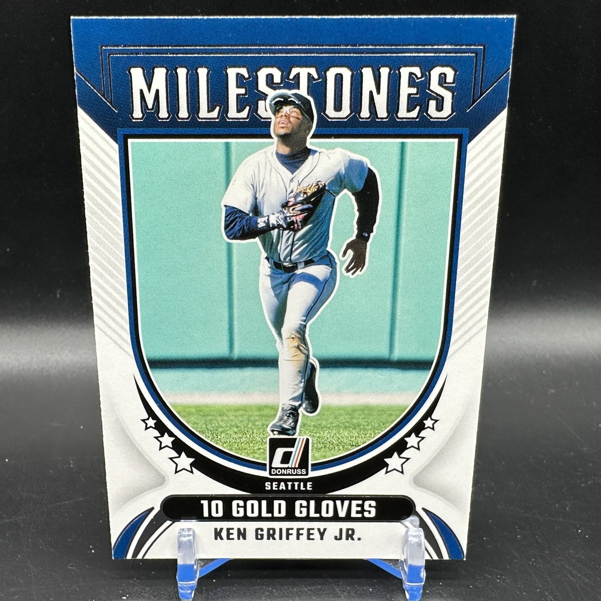 Ken Griffey Jr Milestones 2024 Donruss #15 Seattle Mariners 10 Gold Gloves - Main Image