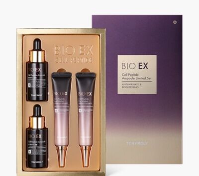 TONYMOLY Bio EX Cell Peptide Ampoule Limited Set -Eye Cream & Skin Care K-Beauty