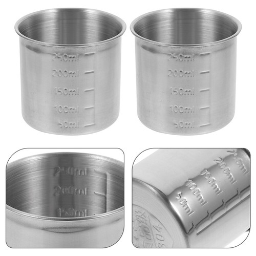 2 Pcs Stainless Steel Measuring Cup Rice Measure Cooking Cups for | eBay