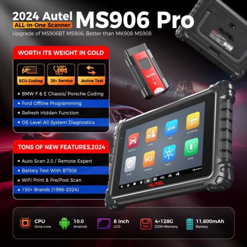 Autel MaxiSys MS906 Pro MK908 ECU C0ding Full System Diagnostic Scanner Tool - Picture 2 of 12