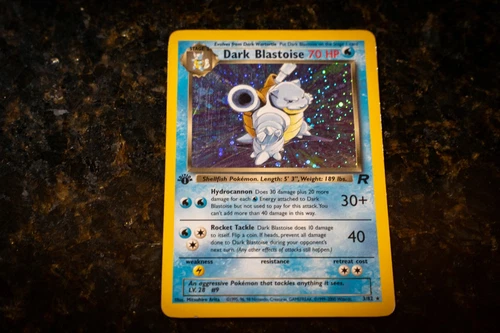 Dark Blastoise 3/82 - Team Rocket - 1st Edition Holo Pokémon 2000 Near Mint