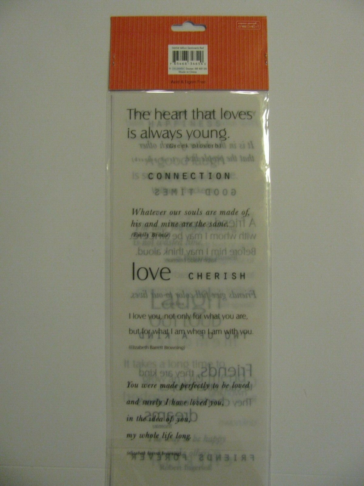 Colorbok Vellum Sentiments 2 Different Sheets 8.5" X 11" NIP eBay