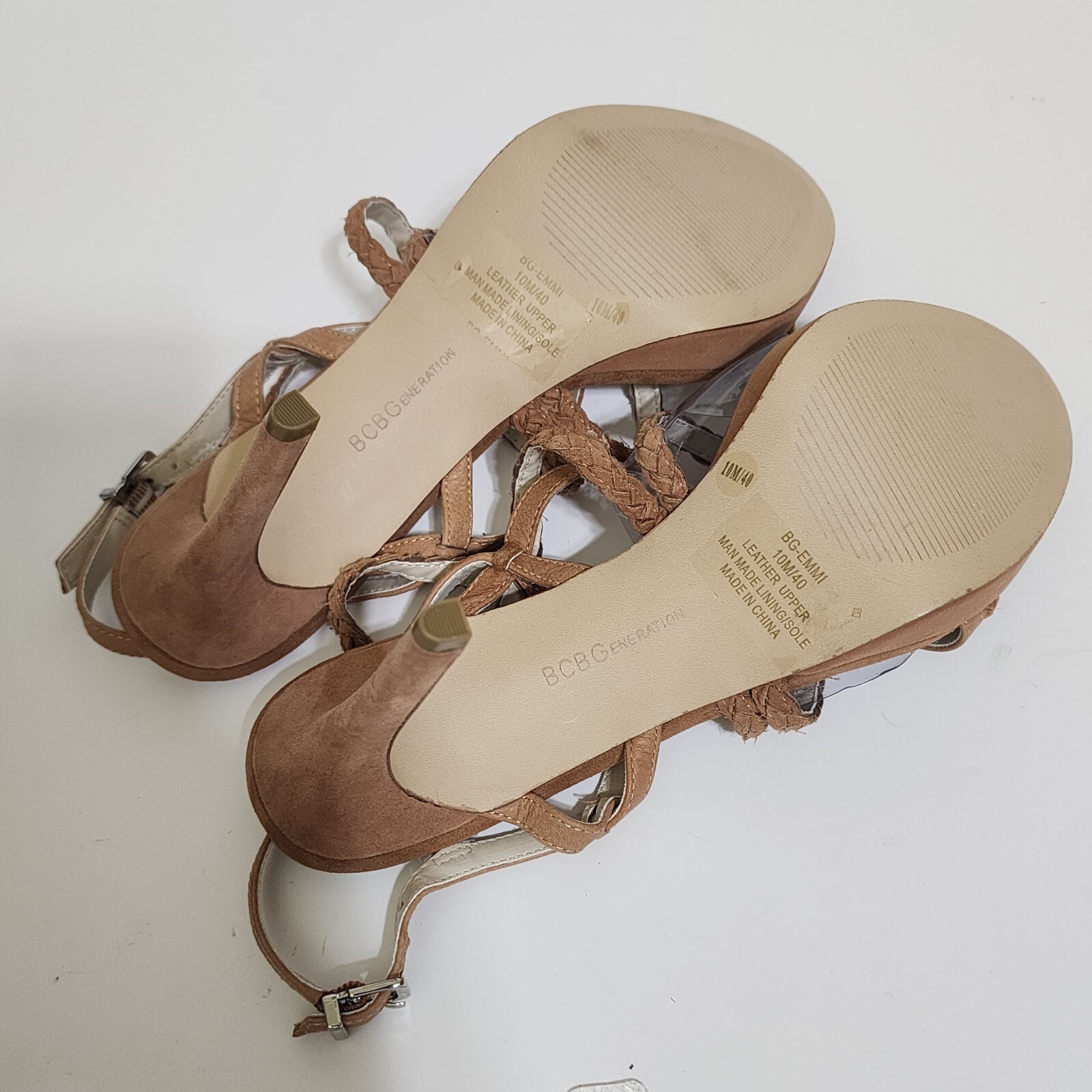 BCBGeneration Suede Gladiator Platform Slingback … - image 15