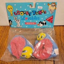 VINTAGE DAKIN BABYTHINGS LOONEY TUNES LOVABLES BOOTIES TWEETY BIRD Up To 9months