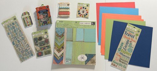 K & Company 12x12 Scrapbook Kit-Variations-Sea Glass, Baby Boy, Poppy Seed, More - Picture 13 of 84