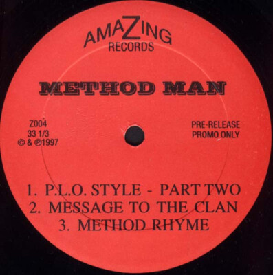 12” Method Man / Mobb Deep / Snoop Dogg PLO Style Z004 Amazing US Vinyl プロモ /00250 12