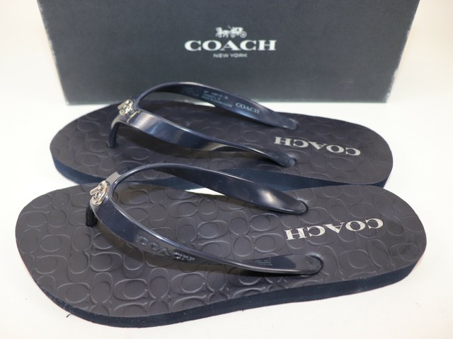 coach abbigail flip flops
