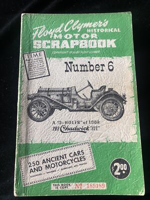 Vintage Floyd Clymer's Historical Motor Scrapbook No. 6 1950