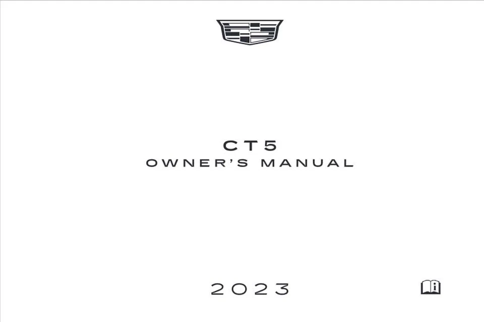 2023 Cadillac CT5 Owners Manual User Guide