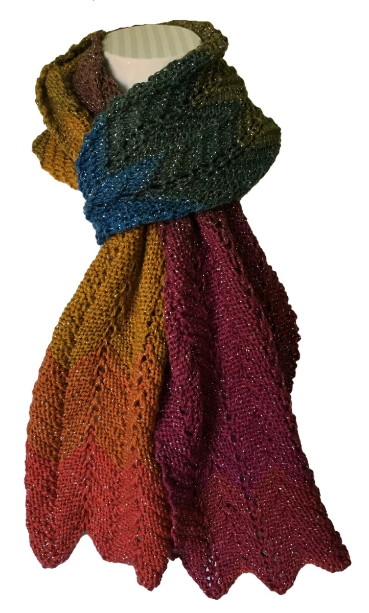scarf pattern double knitting wool