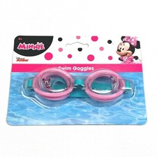 Kids Minnie Mouse Swim Goggles Disney Junior Youth Adjustable Ages 4 Brand New