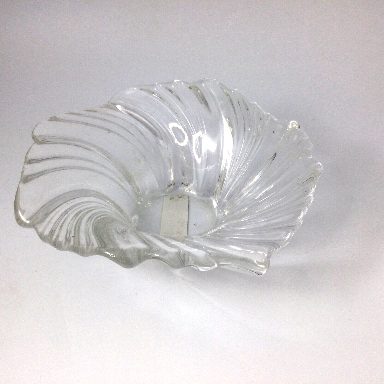 Clear Glass Serving Bowl with Scalloped Edges for Snacks or Fruit - Made in Germany